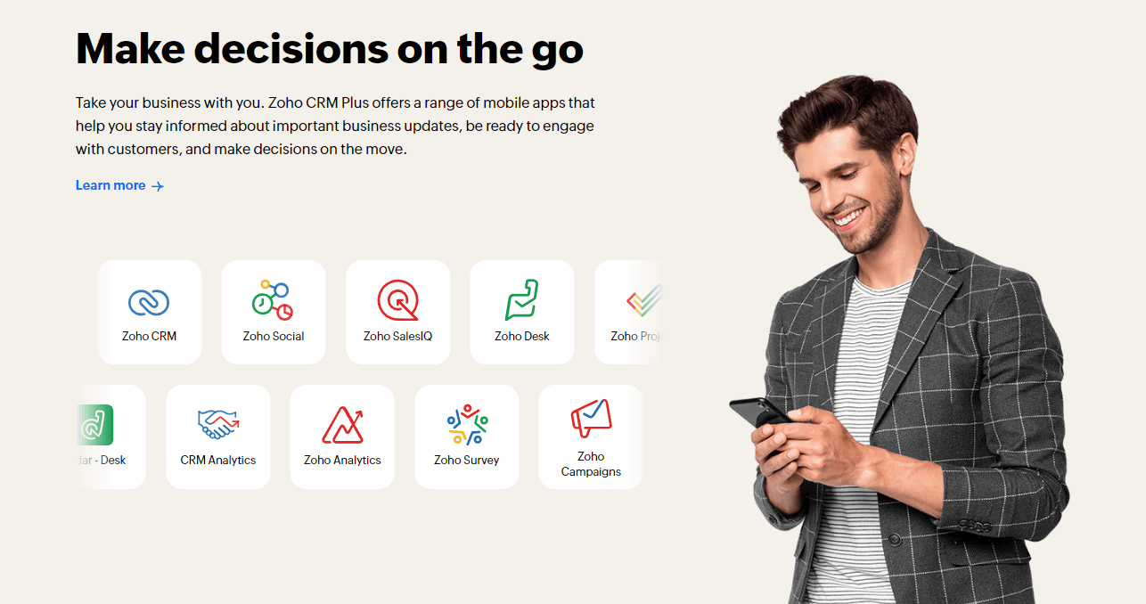 Zoho CRM Plus - Mobile Decisions