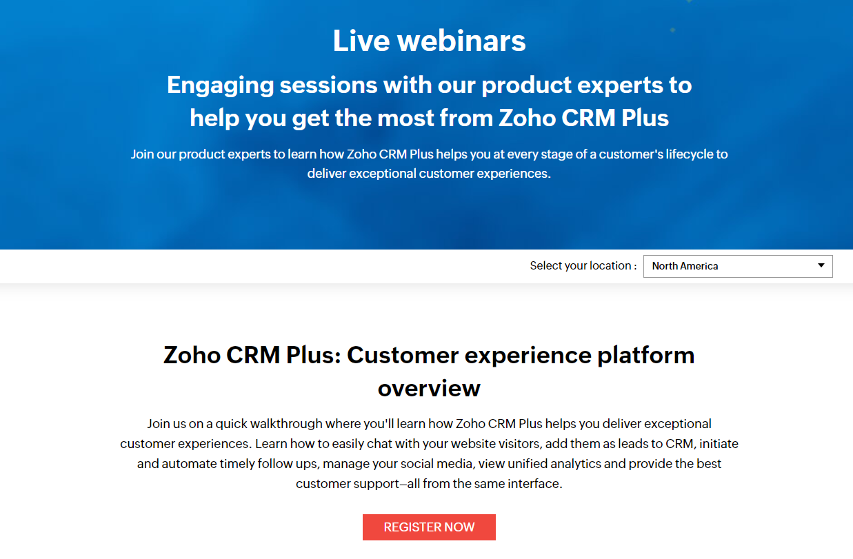 Zoho CRM Plus - Training