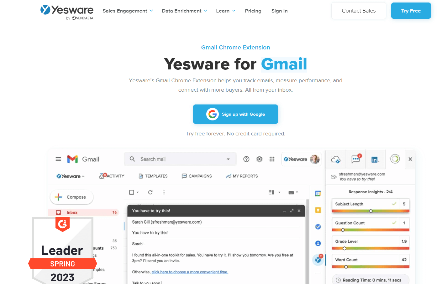 Yesware Email Tracking - For Gmail